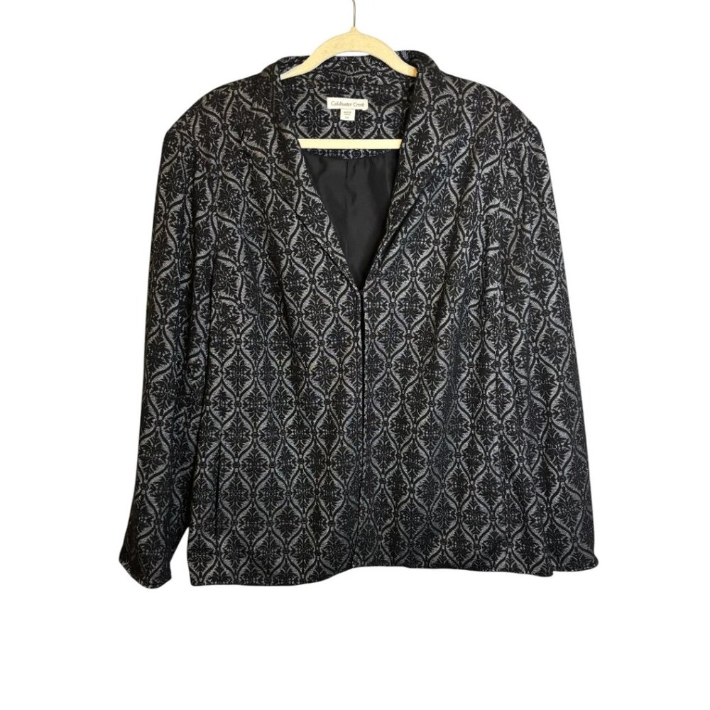 Coldwater Creek‎ Blazer Women's 24 Career Office Evening Dressy Jacket Black